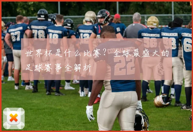 世界杯是什么比赛?全球最盛大的足球赛事全解析