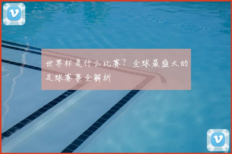 世界杯是什么比赛?全球最盛大的足球赛事全解析