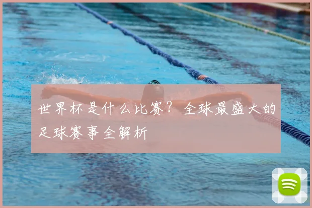 世界杯是什么比赛？全球最盛大的足球赛事全解析
