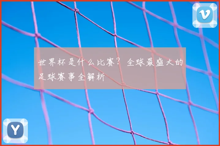 世界杯是什么比赛?全球最盛大的足球赛事全解析