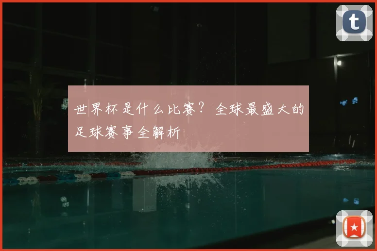 世界杯是什么比赛?全球最盛大的足球赛事全解析